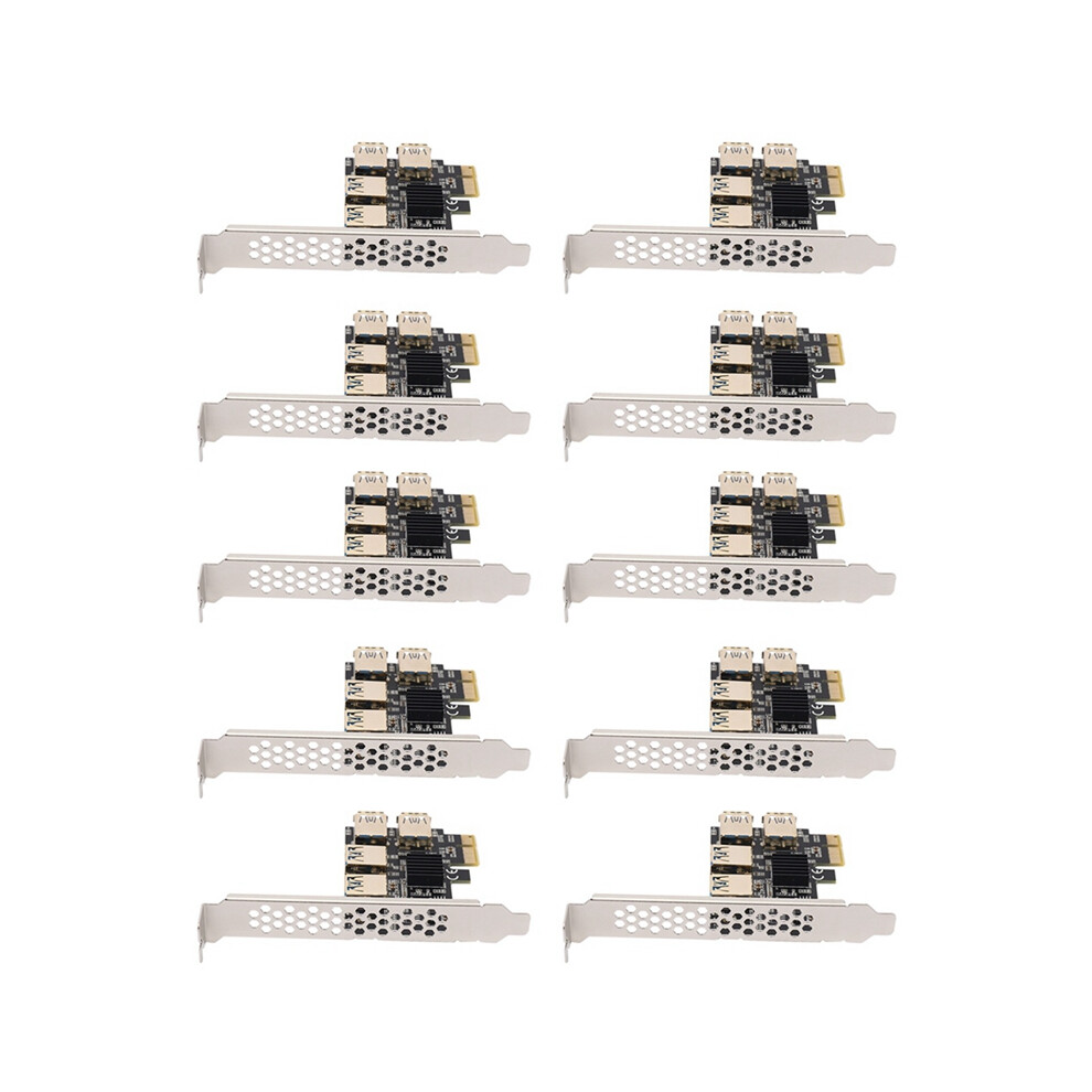 4 Ports Adapter Board Pci-E 1X To Usb 3.0 Rabbet Gpu Riser Extender 4853542359459