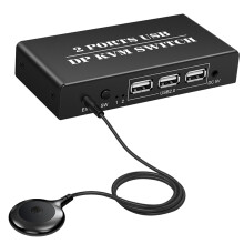 DP KVM prepínač 2 porty 8K@30Hz Displayport 1.2 vstup 1 výstup
