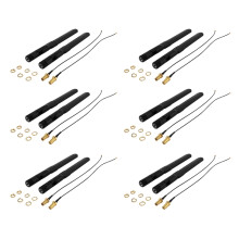 Dual Band WiFi 2.4GHz Male Antenna & 20cm Female Pigtail Cable 2-Pack