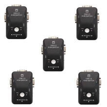 Comutador USB KVM com 2 portas VGA SVGA Box 2.0 Mouse e teclado
