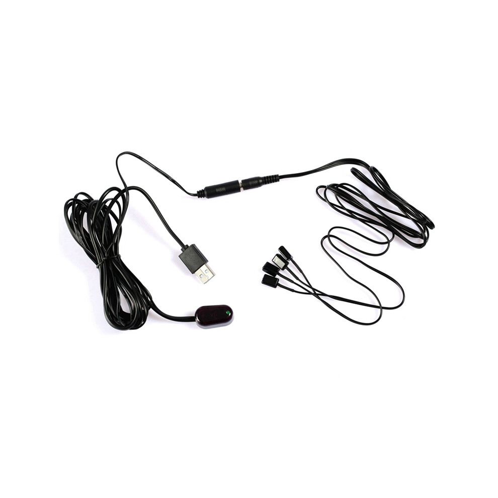 Ir Extender 1Pc Receiver + 4Pc Emitter Emitters Repeater Kit 4853542361322