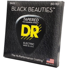 Dr. Strings Bass Guitar Strings Black Beauties-Black Coated 50-110 (BKBT-50)