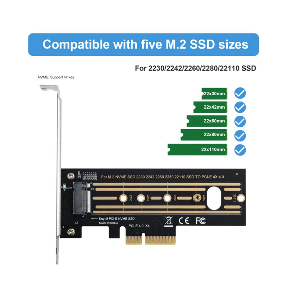 M.2 Nvme Ssd To Pci-E 4.0 Adapter Card X4 Gen4 Nvme Key-M.2 4853542362084