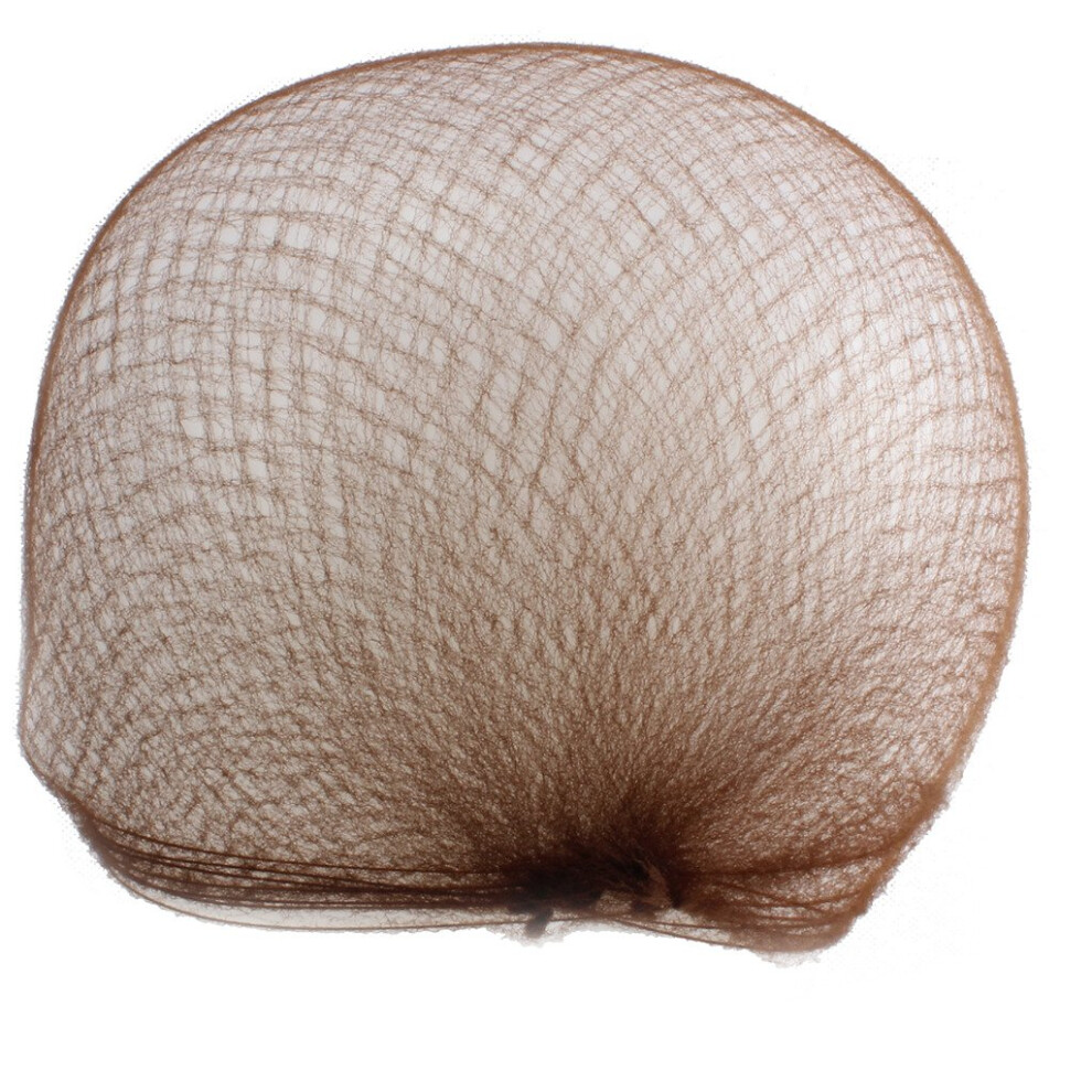 Weken Pack Of 100Pcs Hair Nets Invisible Elastic Edge Mesh 50Cm 20"""" Light Brown