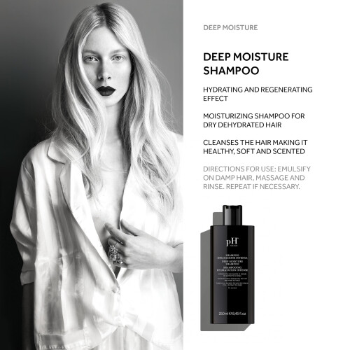 PH Labs Deep Moisture Shampoo - Shampoo idratante intenso per capelli secchi (8,45 oz) 1