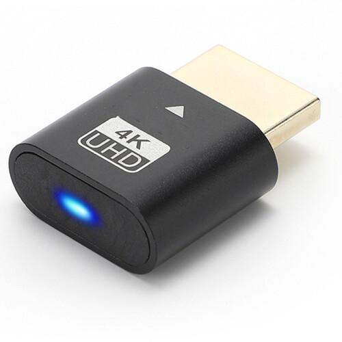 -Compatible 4K Dummy Plug with LED Light C