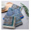 Mens Soft Cotton Handkerchiefs Old-fashioned Jacquard Pattern Assorted Pack 6PCS 3