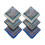 Mens Soft Cotton Handkerchiefs Old-fashioned Jacquard Pattern Assorted Pack 6PCS 2