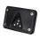 Support de plaque d'immatriculation incurv   noir pour Harley    3 trous (noir) 3