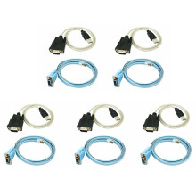 5X RJ45-verkkokaapeli Serial Rj45 - DB9 ja RS232 USB