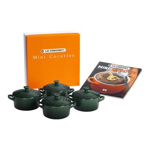 Le Creuset Le Creuset Σετ 4 Μίνι Κοκότες με Συνταγές, 8 oz. η καθεμία, Artichaut