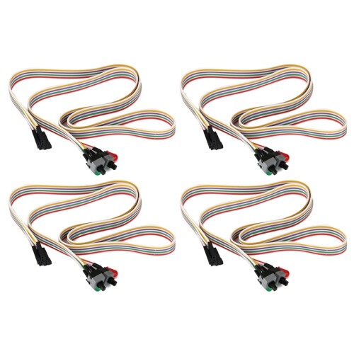 ATX PC Netzkabel 2 Schalter Auf Mit LED Licht Ein / Aus Reset 2