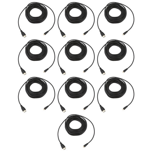 10 Piezas 10M LÍNea de ConversiÓN Video HD Macho A Micro-