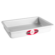 Fat Daddio's POB-10153 Anodized Aluminum Sheet Cake Pan 10 x 15 x 3 Inch Silver