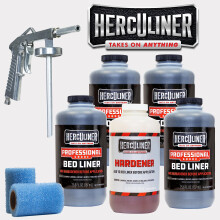 Kit rivestimento cassone Herculiner Spray On - Spray professionale da 1 gallone, nero