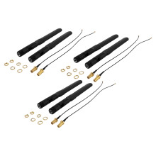 Dual Band WiFi 2.4GHz Male Antenna & 20cm Female Pigtail Cable 6-Pack
