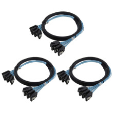 Kabel SAS Sata High Speed 6 Gb/s 4 porty do serwera 0,5 metra