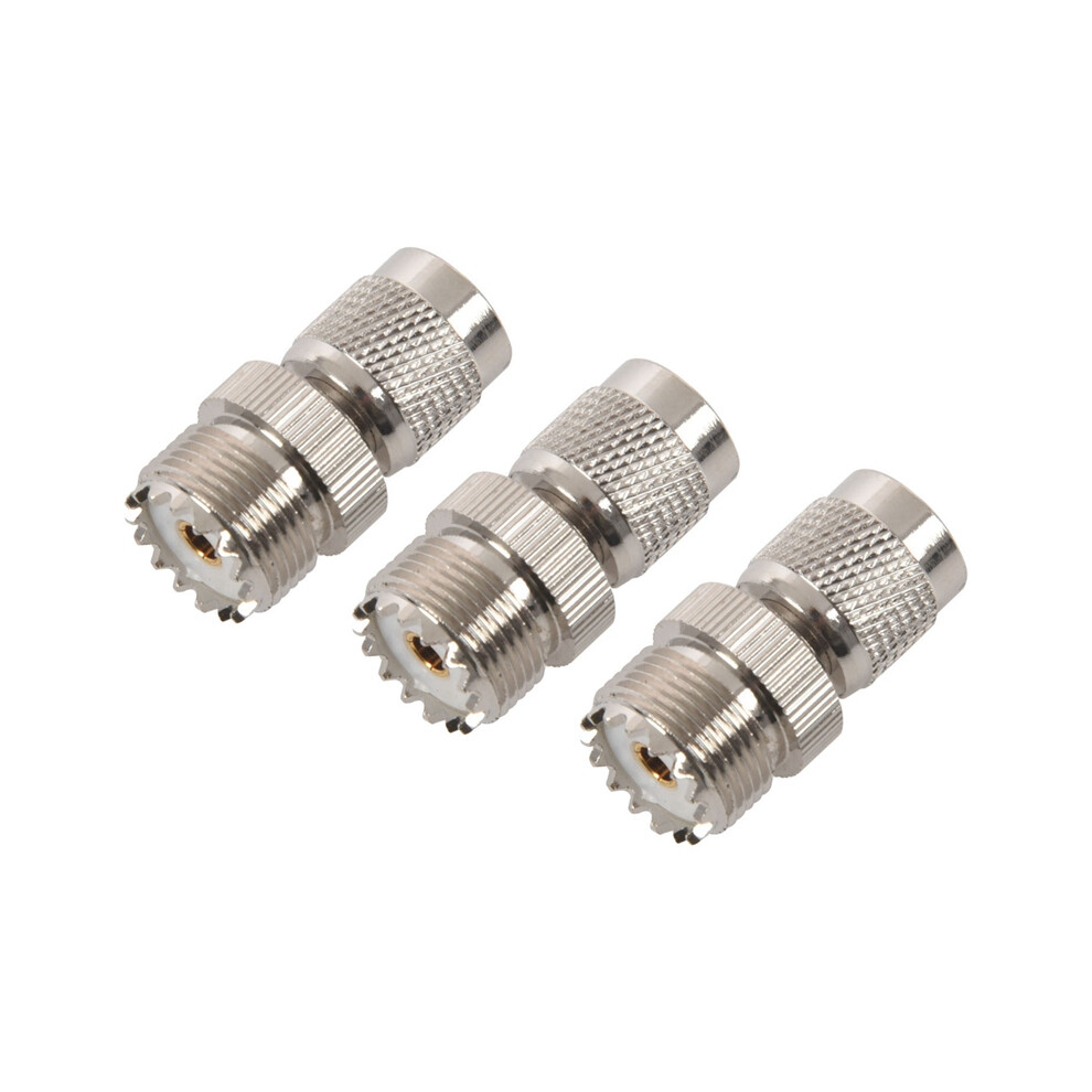 Tnc Male To Pl259 Uhf Female Adapter Connector, Silver 4853542367355