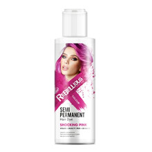 Rebellious colours 100% Vegan Semi Permanent Hair Dye colour 70ml (Shocking Pink)