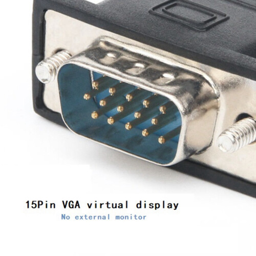 stuks VGA-schermadapter mannelijke dummy-plug EDID headless ghost-emulator 2