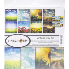 Reminisce Vintage Day Scrapbook-Sammelset, mehrfarbige Palette, 30,5 x 30,5 cm