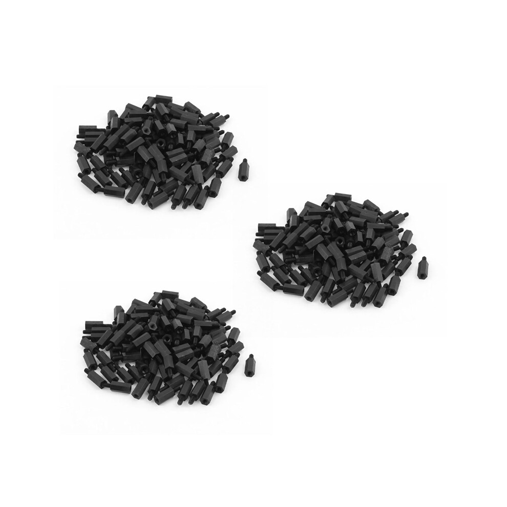 100Pcs M3 12Mm+6Mm Nylon Spacer Hex Stand-Off Pillar For Motherboard 4853542369069