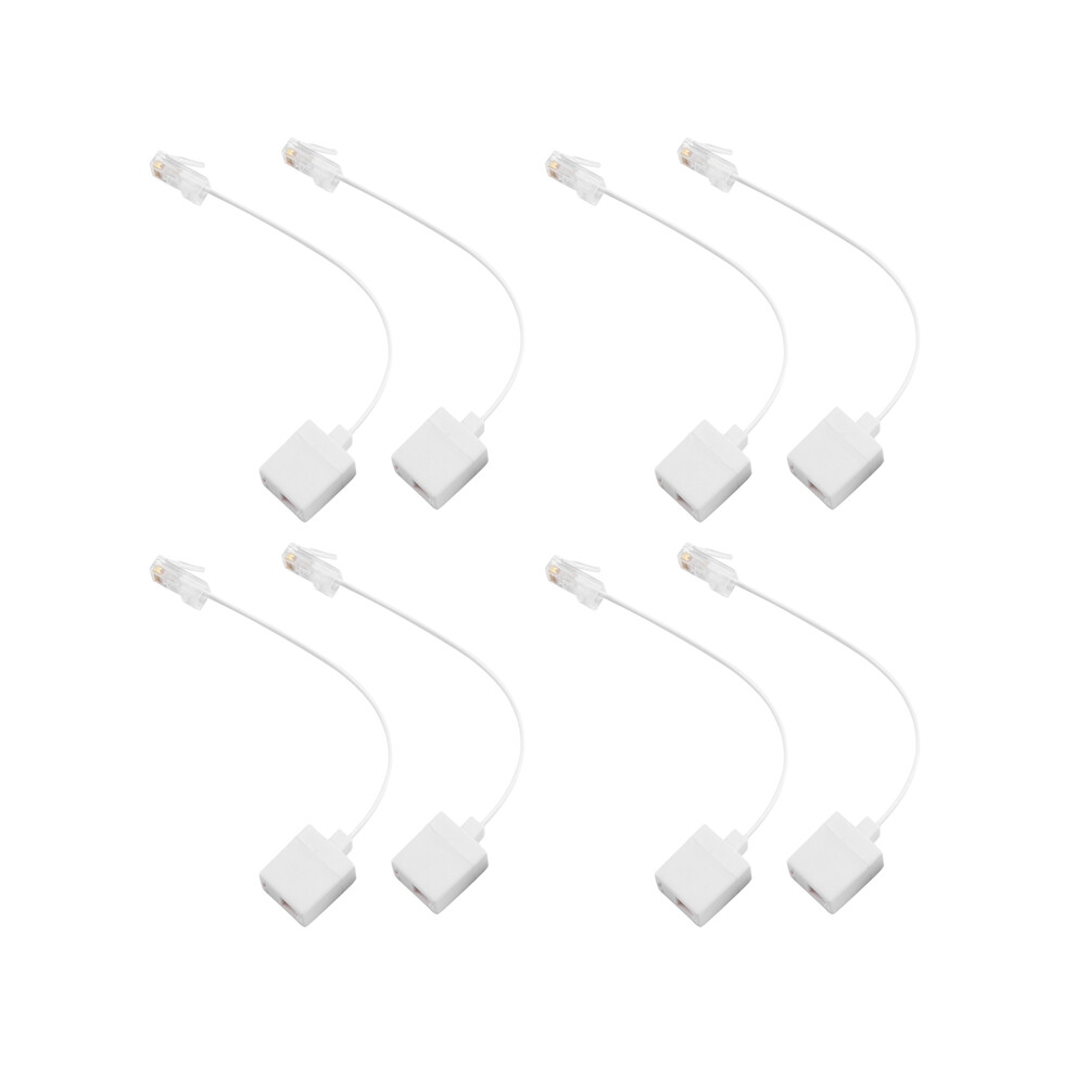 2 prise 8P4C/RJ45 male RJ11 6P4C vers M/F Adaptateur Etherne-image-OPC-PGB8RFW-NEW