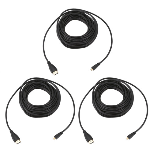 3X LÍNea de ConversiÓN Video HD Macho A Micro- 10M 1