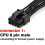 CPU 8 Pin Male to Motherboard Power Adapter Cable 10