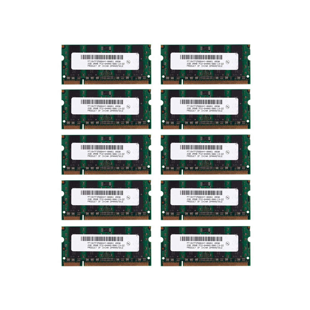 2Gb Ddr2 Pc2-6400 800Mhz 200Pin 1.8V Laptop Memory So-Dimm Notebook 4853542371659