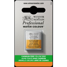 Professionelle Wasserfarbe von Winsor & Newton, halbe Pfanne, kadmiumfrei, tiefgelb