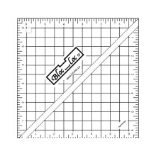 Bloc Loc Half Square Triangle Multiple Store 6-1/2 """" Quilting Lineal med gitterlinjer