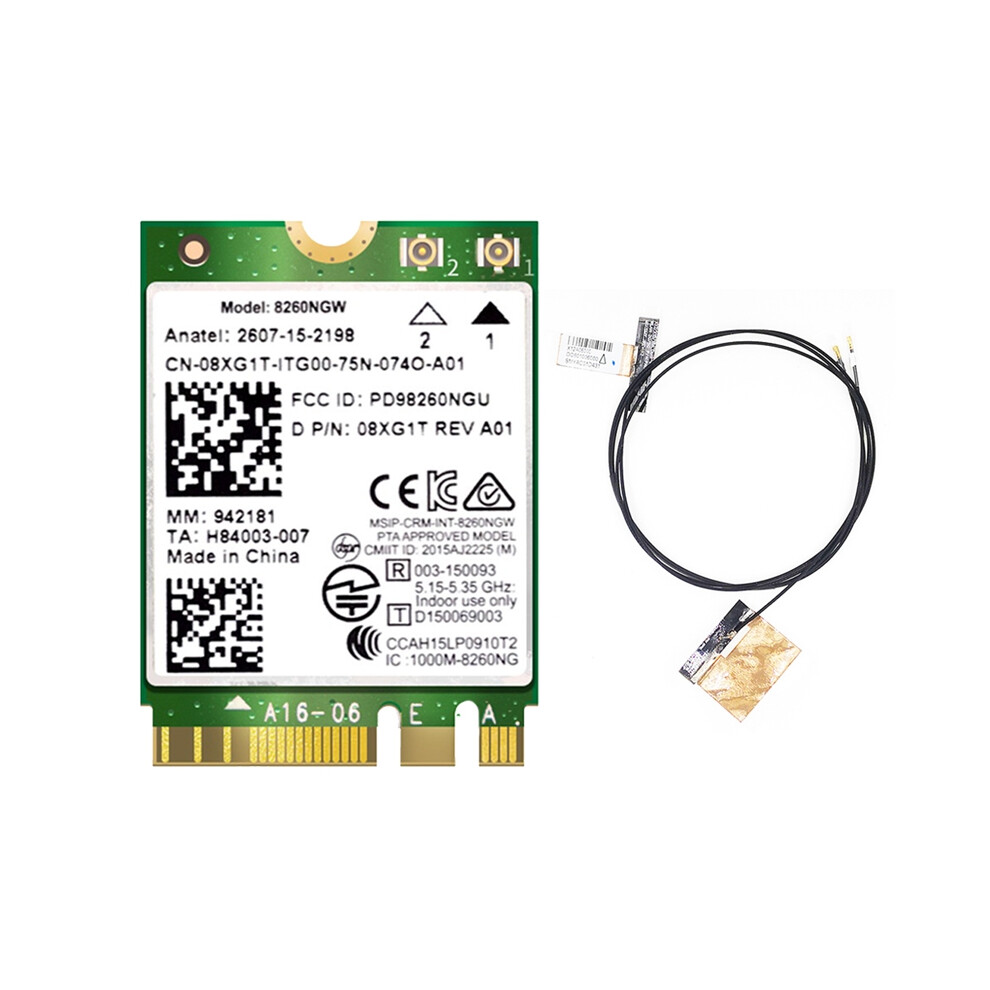 Photos - Other for Computer 8260 8260NGW WiFi Card+2XAntenna 2.4G/5Ghz 867M