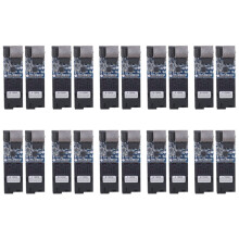 10Pairs Mini Fiber Optische Media Converter 10/100Mbps Single Mode 20Km SC Port Switch