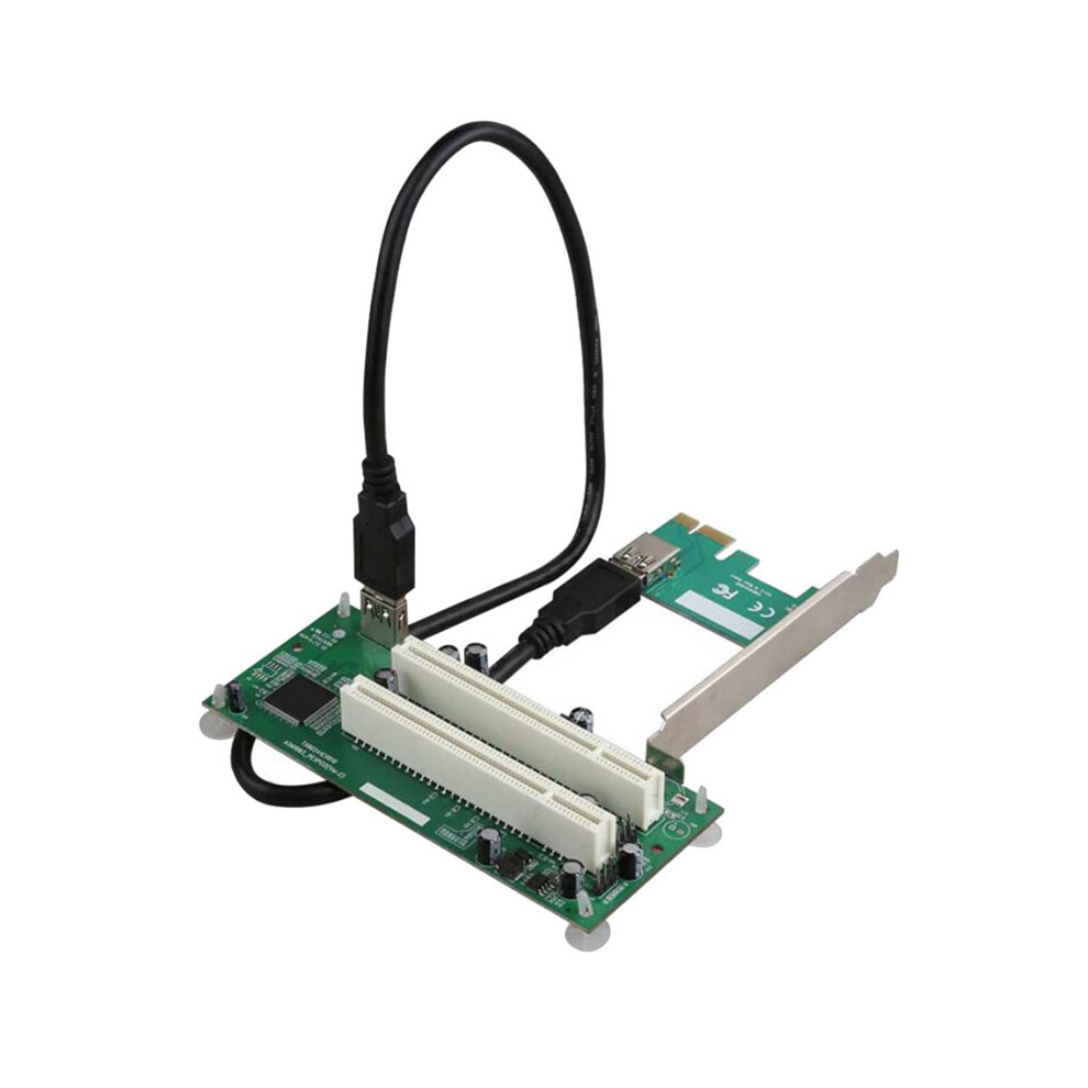 Desktop Pci-Express To Pci Adapter Card Pcie Dual Pci Slot Usb 3.0 4851369237998