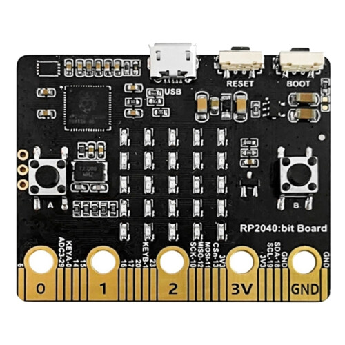 Para RP2040 Placa de Desenvolvimento Python Tamanho da ProgramaçãO e Porta Alta CompatíVel Mini Bit Board 1