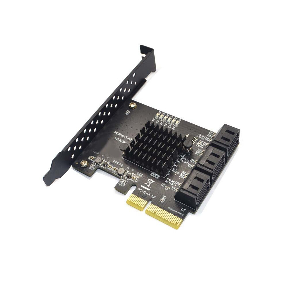 Sata Pci E Adapter 6 Ports 3.0 To Express X4 Expansion Card 4851369237912