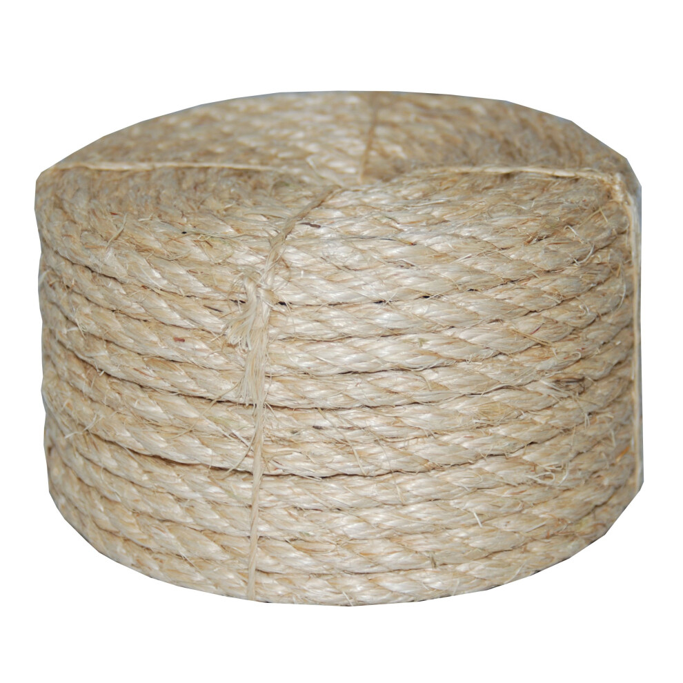 Corde en sisal torsad   e TW . Evans Cordage Co. 23-410 3/8 po x 100 pi, couleur beige sur paquet
