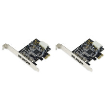 -PEX30016 3 Port IEEE 1394 Firewire 1394B & 1394A PCIe 1.1 X1 Card