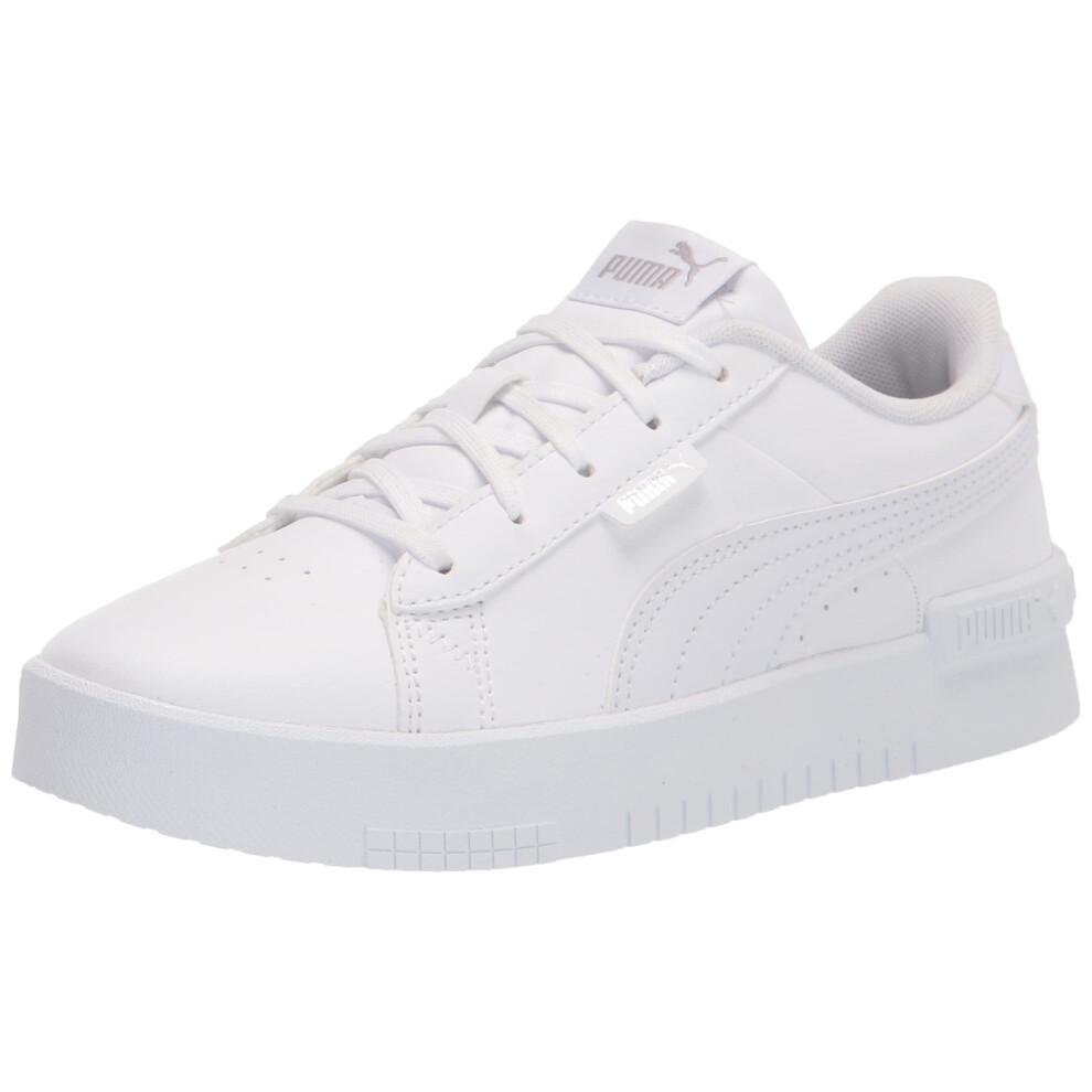 PUMA Kids Jada Alternative Closure Sneaker  White White Silver  7 US Unisex Toddler
