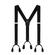 Moulen Masculino Y-Back 1,4 polegadas de largura com boto e suspensrios elsticos ajustveis ????pretos