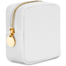 DANCOUR Small Cosmetic Case  White  for Purse Organization  Travel  Mini Makeup Bag