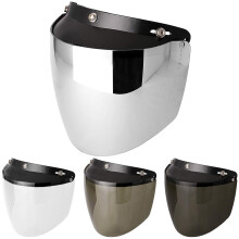 Chern Yueh Flip Up Shield Helmet Visor til 3-snap motorcykelhjelme (Chrome Mirror)