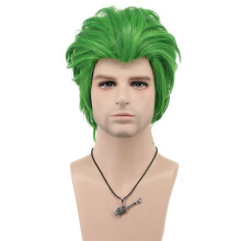 VGbeaty frfi noi rvid egyenes zld Joker parka Halloween Cosplay jelmez Anime parka