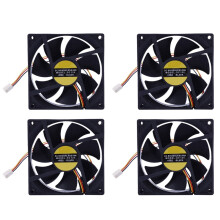 Radiator z 3-pinowym wentylatorem chłodzącym do komputera PC, procesora 12 V