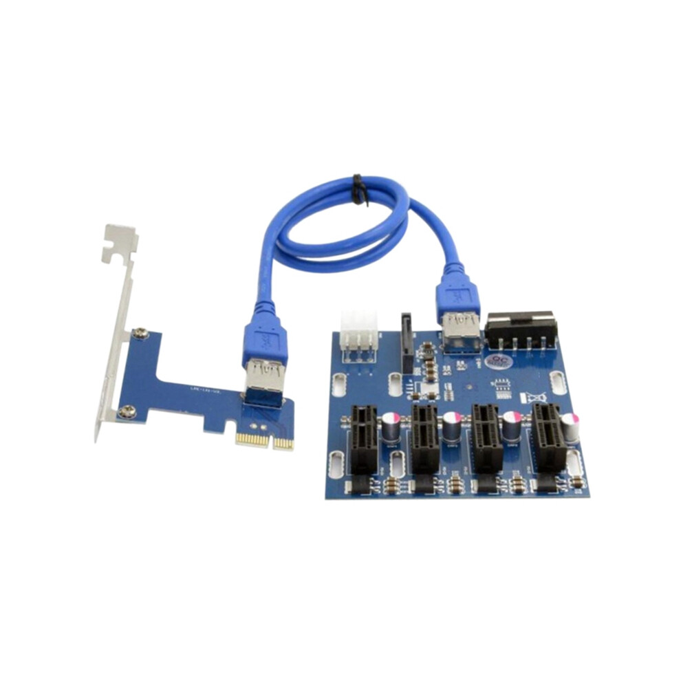 Add In Card Pci-E 1 To 4 Pci Express Riser Pcie Multiplier 4851369246273