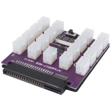 Upgradeversie ATX 17 X 6-Pins Voeding Breakout Board Adapter Converter 12V voor BTC-Mijnbouw