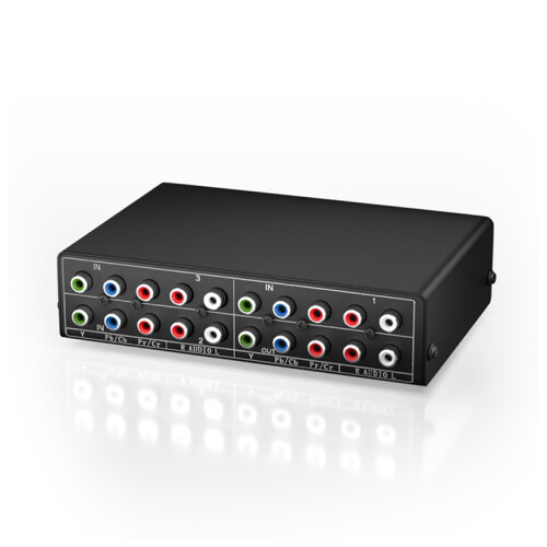 Επιλογέας ήχου βίντεο 3-Way RGB Component AV Switch για TV 360 DVD