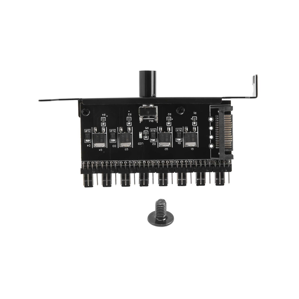 Cooling Fan Speed Controller For Cpu Case Hdd Vga Pwm (Sata) 4851369246099