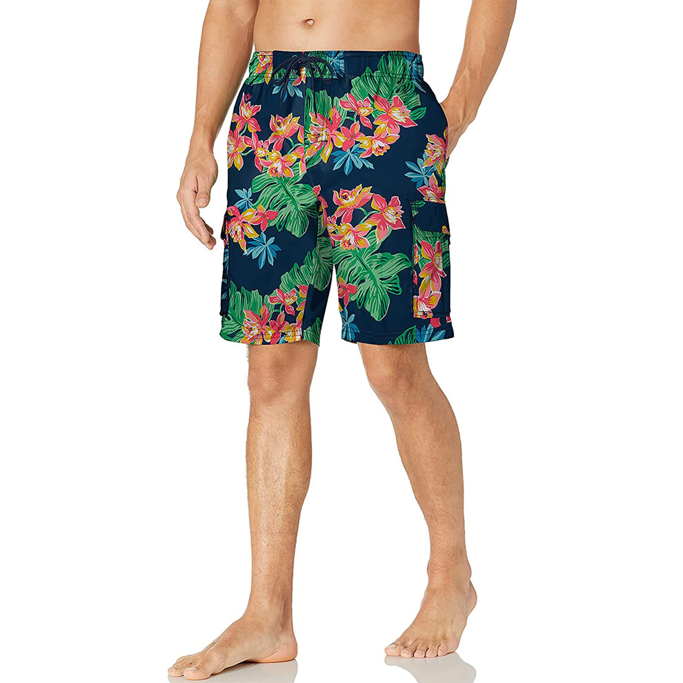 Maillot de bain Kanu Surf Infinite pour homme (tailles standard et longues), Bermuda bleu marine, taille XL
